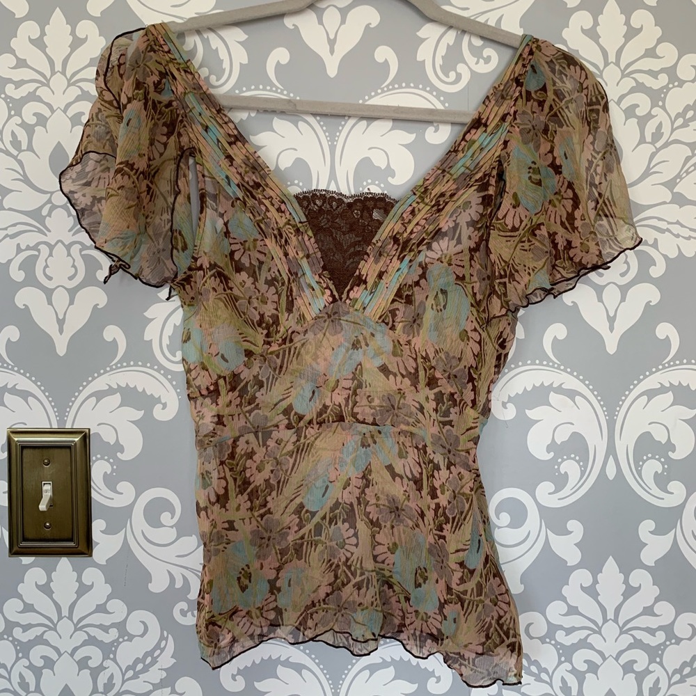 Silk fairytale top, Free People, size 2